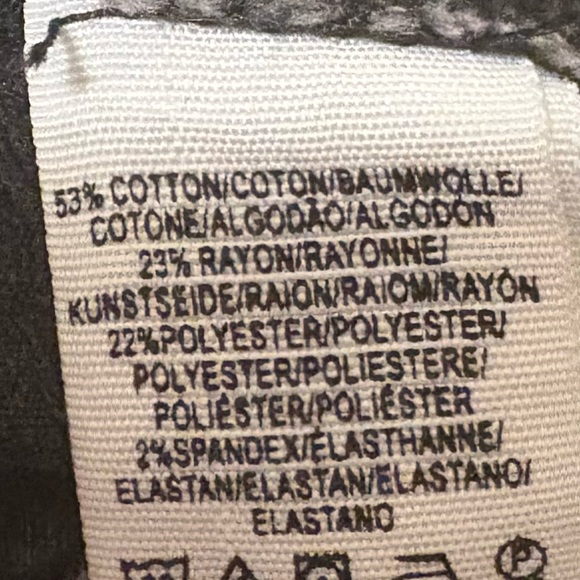 Free People | Just Float On Bell Bottom Flare Jeans Washed Black Gray Raw Hem 26 - Picture 9 of 9